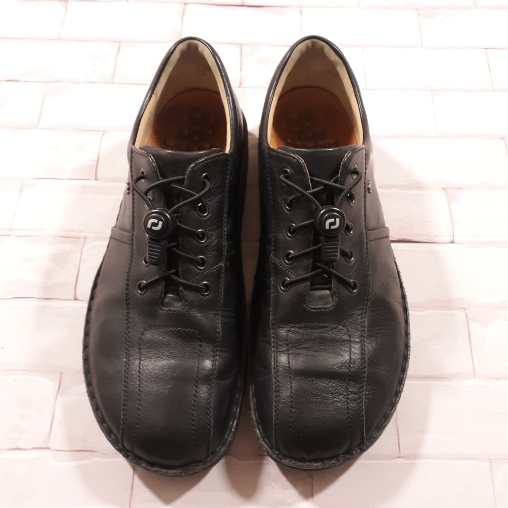 Finn Comfort Oxford Leather Lace Up Dress Shoes Sneakers Mens 10 W Black Germany